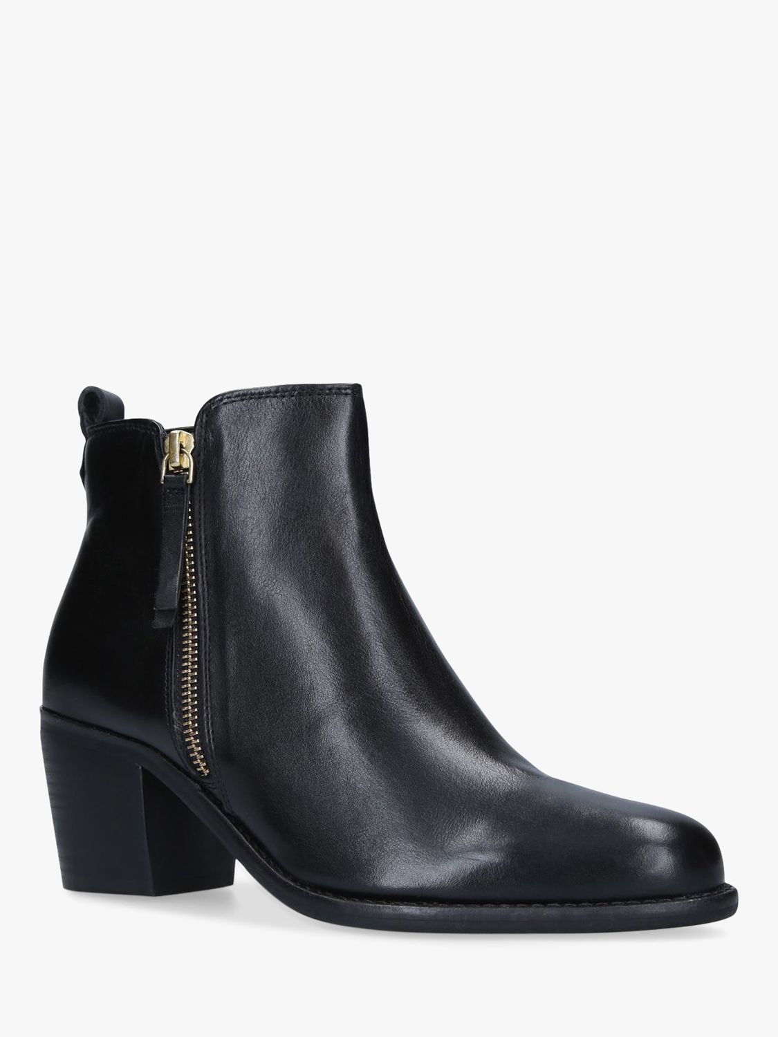 carvela black leather ankle boots