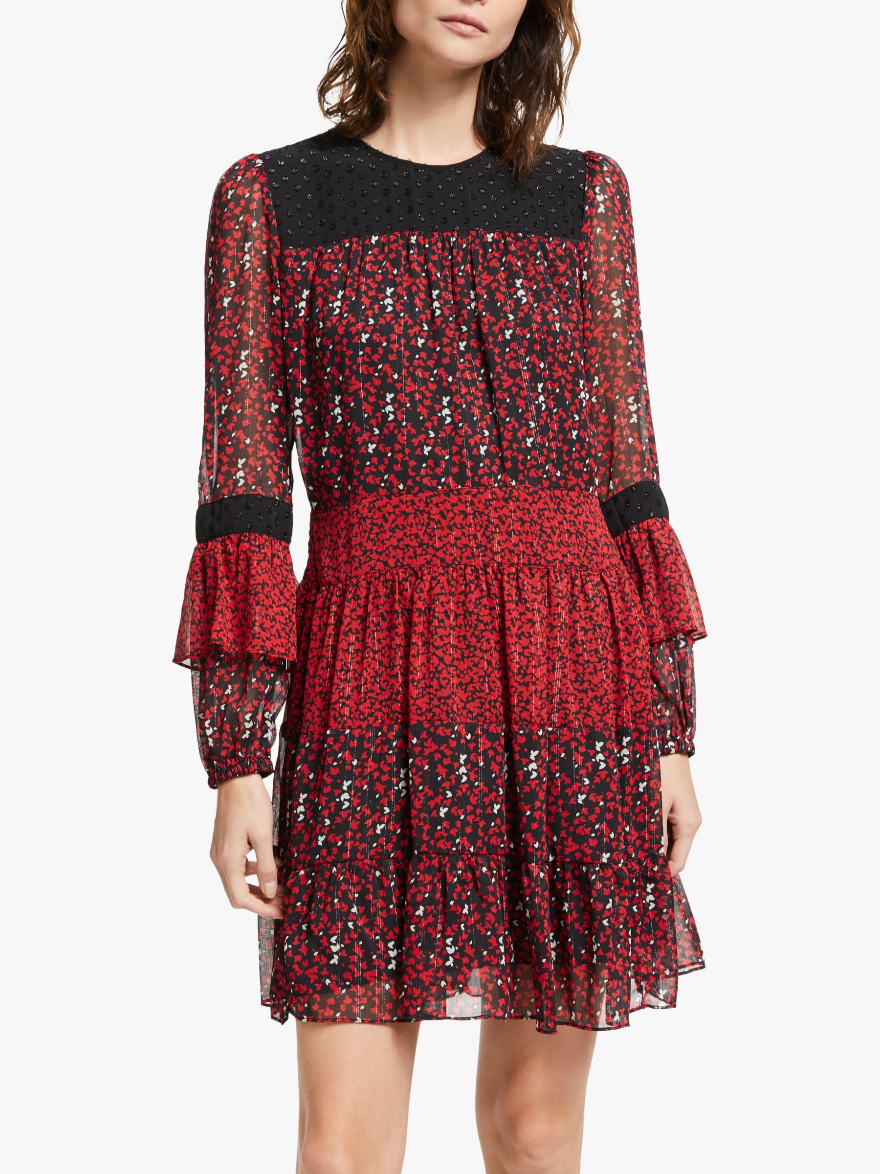 Michael Michael Kors Maple Grove Dress Black Scarlet At John