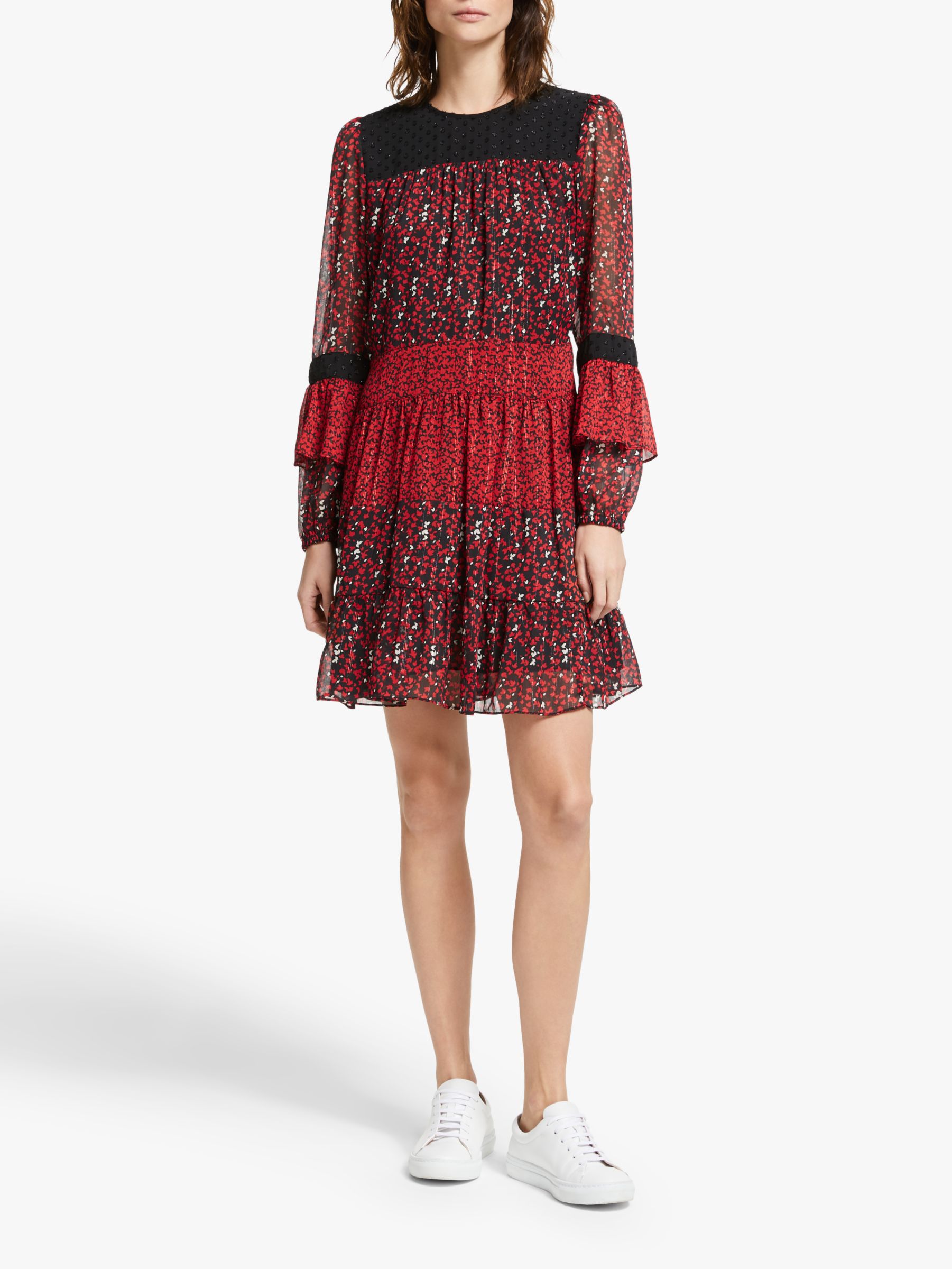 Michael Michael Kors Maple Grove Dress Black Scarlet At John