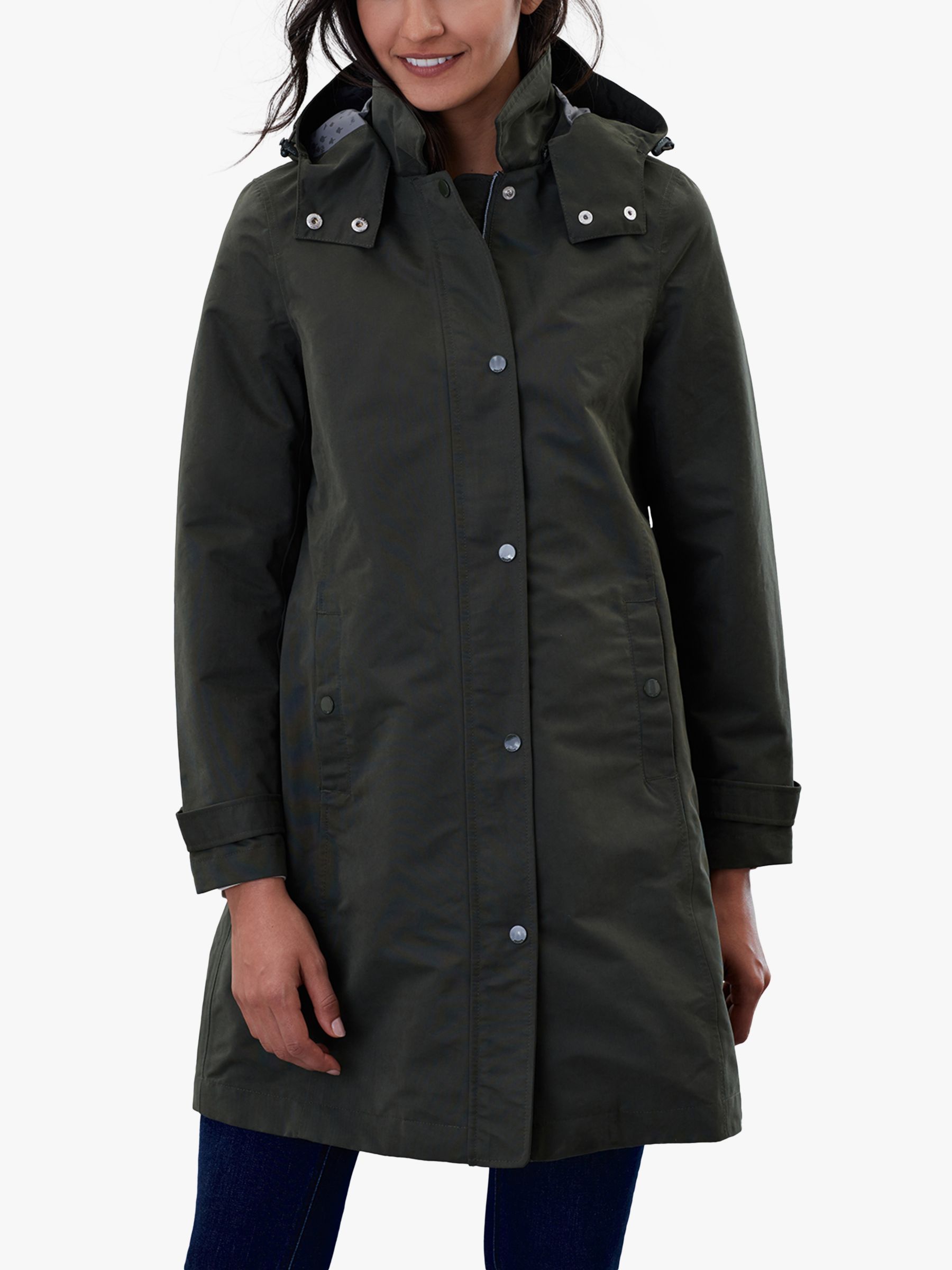 Joules Headland Raincoat | Dark Green at John Lewis & Partners