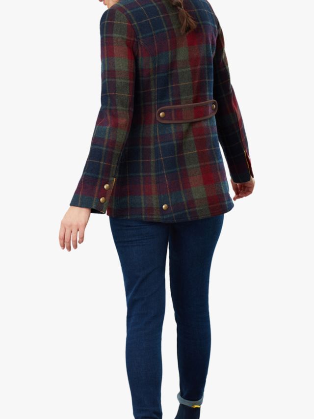 Joules red clearance check field coat