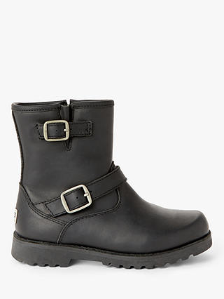 UGG Children's Harwell Leather Boots, Black