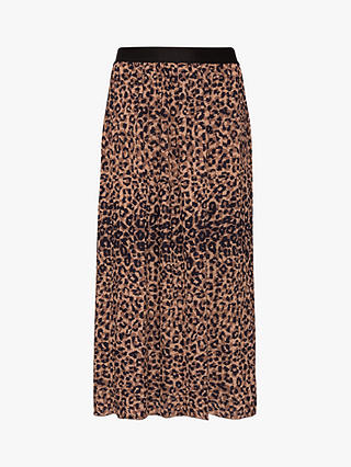 Gerard Darel Tilda Leopard Print Skirt, Brown