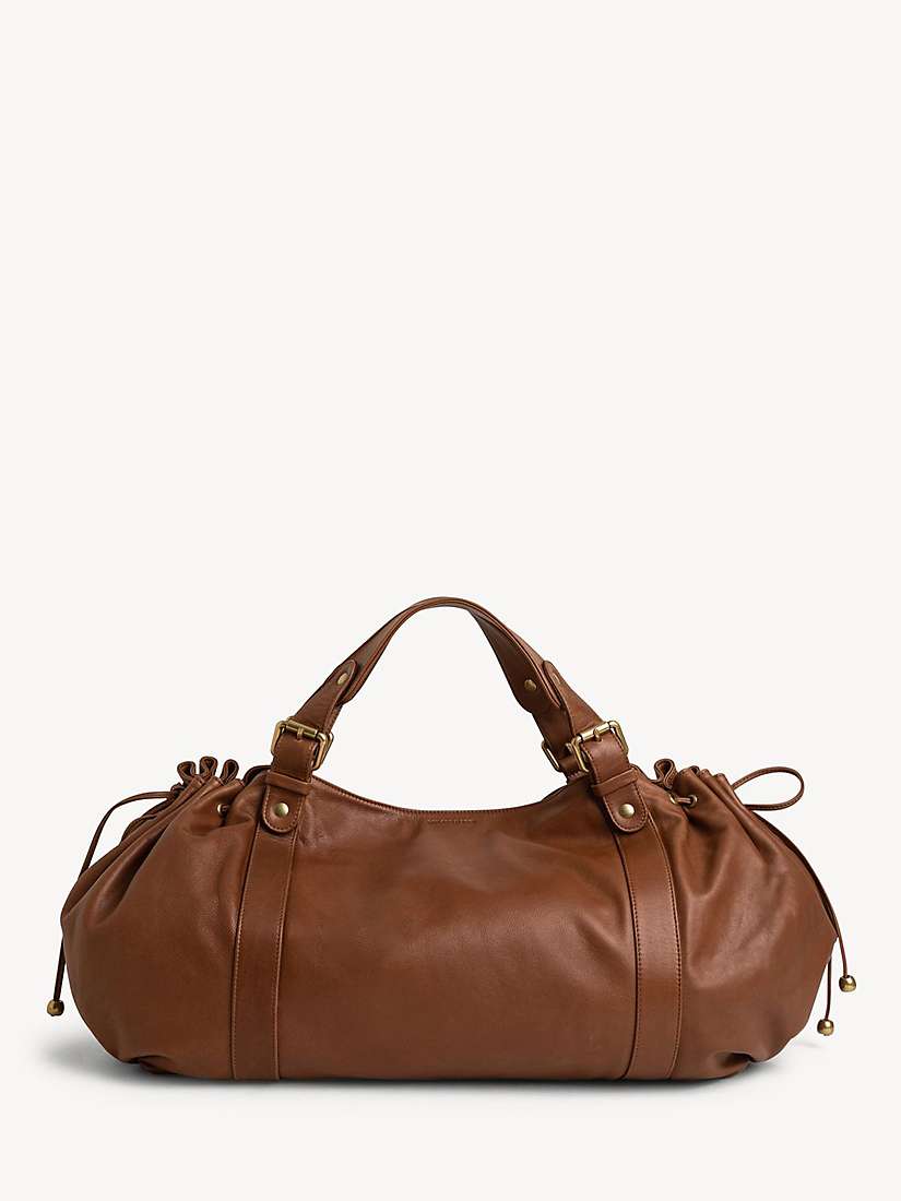 Buy Gerard Darel Le 24 GD Leather Shoulder Bag, Camel Online at johnlewis.com