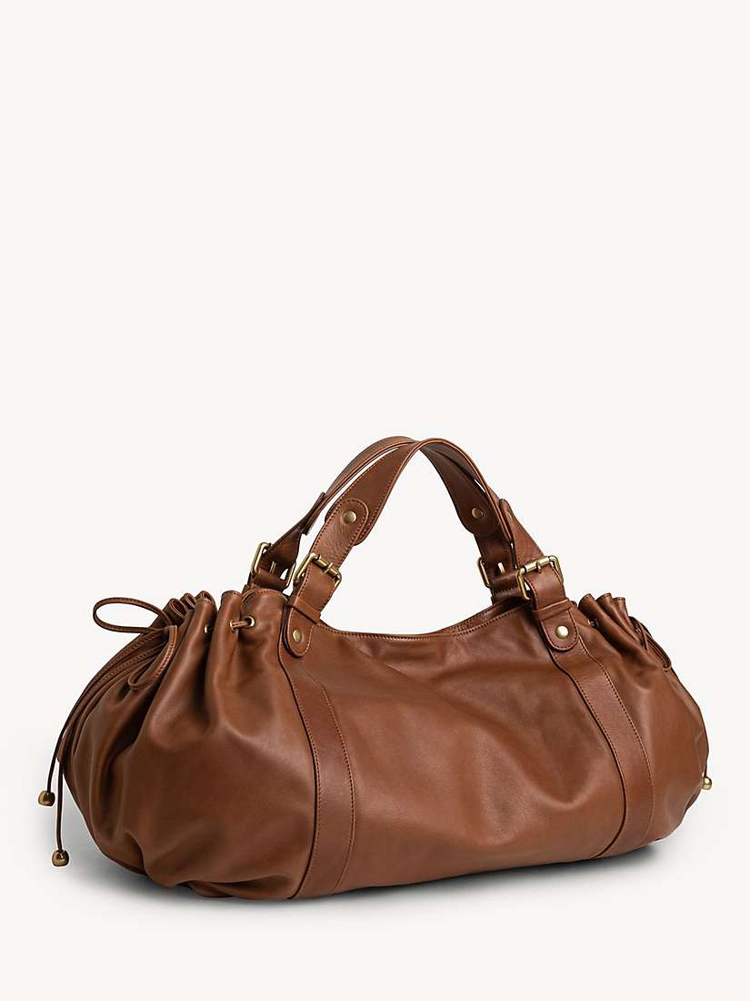 Buy Gerard Darel Le 24 GD Leather Shoulder Bag, Camel Online at johnlewis.com