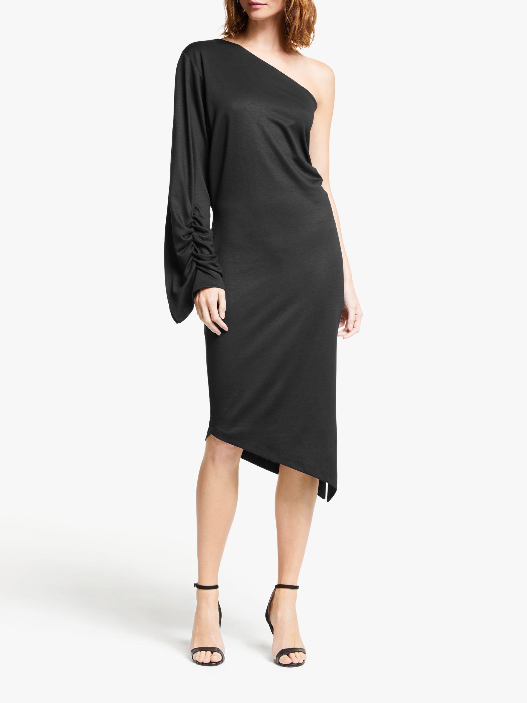 Modern Rarity Paula Knorr One Shoulder Dress, Black