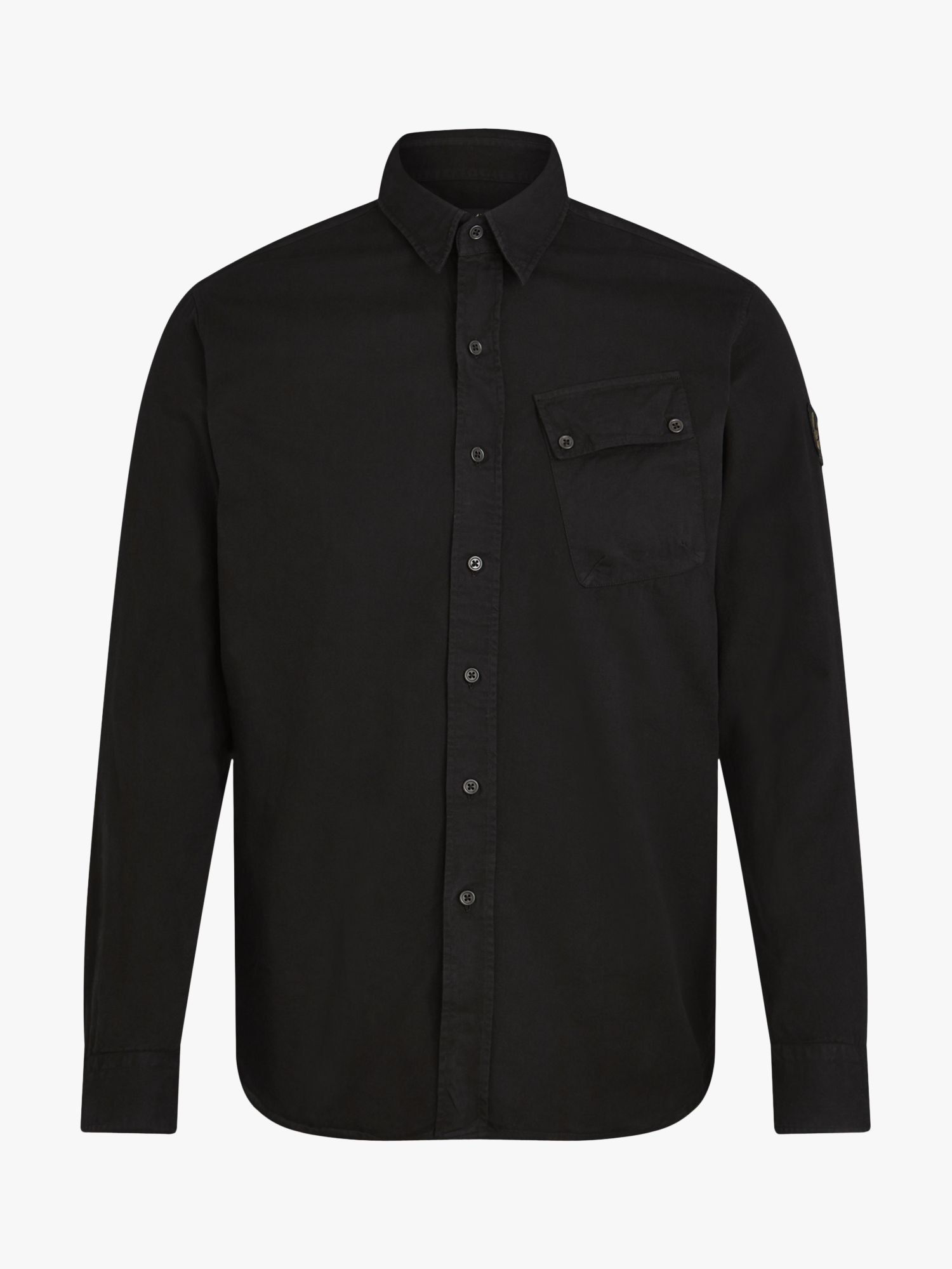 Belstaff Pitch Shirt, Black at John Lewis & Partners