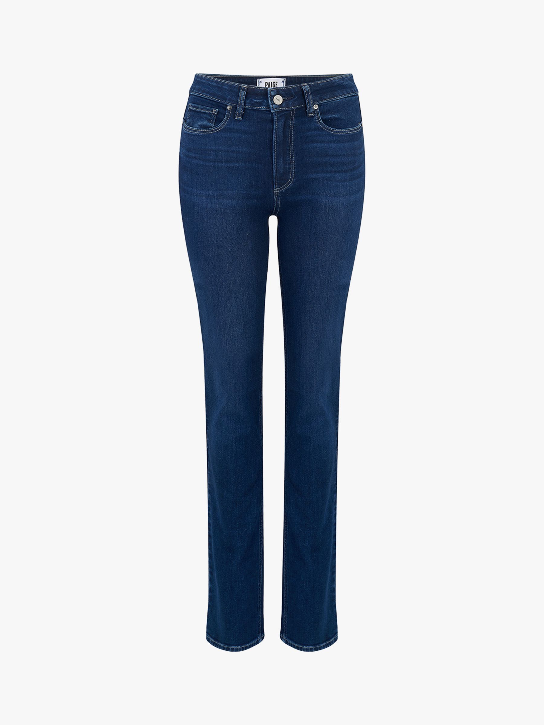 PAIGE Hoxton High Rise Straight Leg Jeans, Brentwood Mid Wash, 24