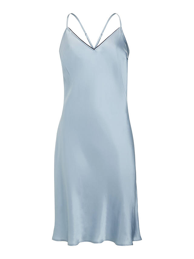 John Lewis Sizes 8 10 12 14 16 18 in Cobalt Blue Collection Ladies 100% Silk Chemise/Nightdress ex Chainstore