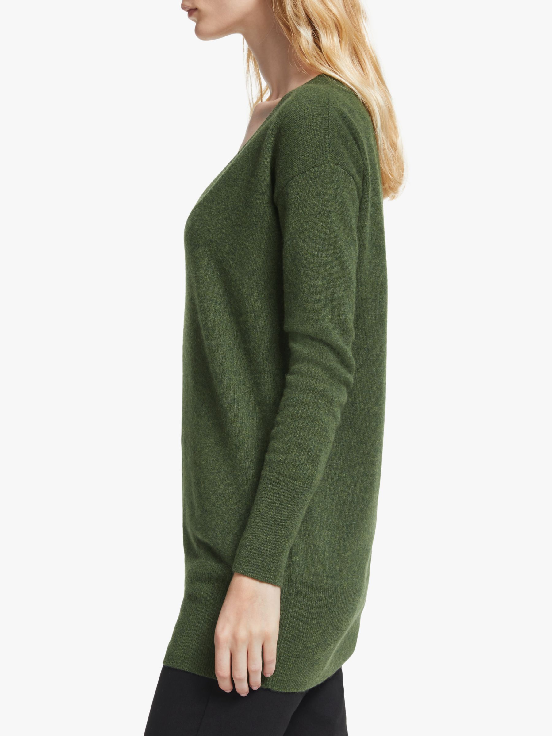 John Lewis & Partners Relaxed VNeck Cashmere Sweater