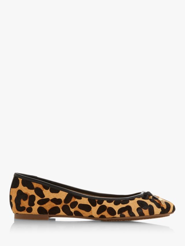 Dune leopard deals print pumps