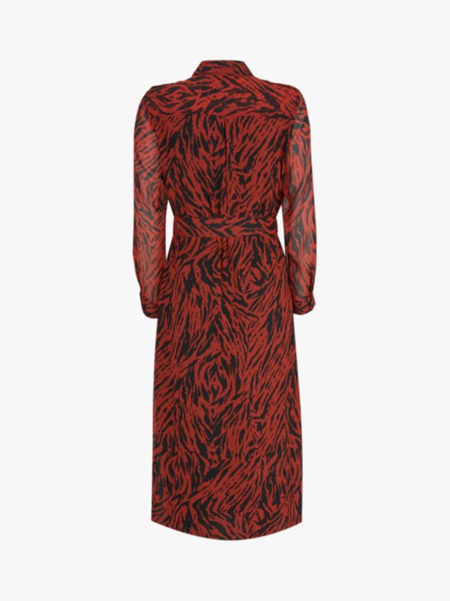 Mint velvet red animal clearance print dress