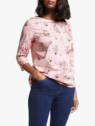 Boden Isabella Cotton Top, Chalky Pink