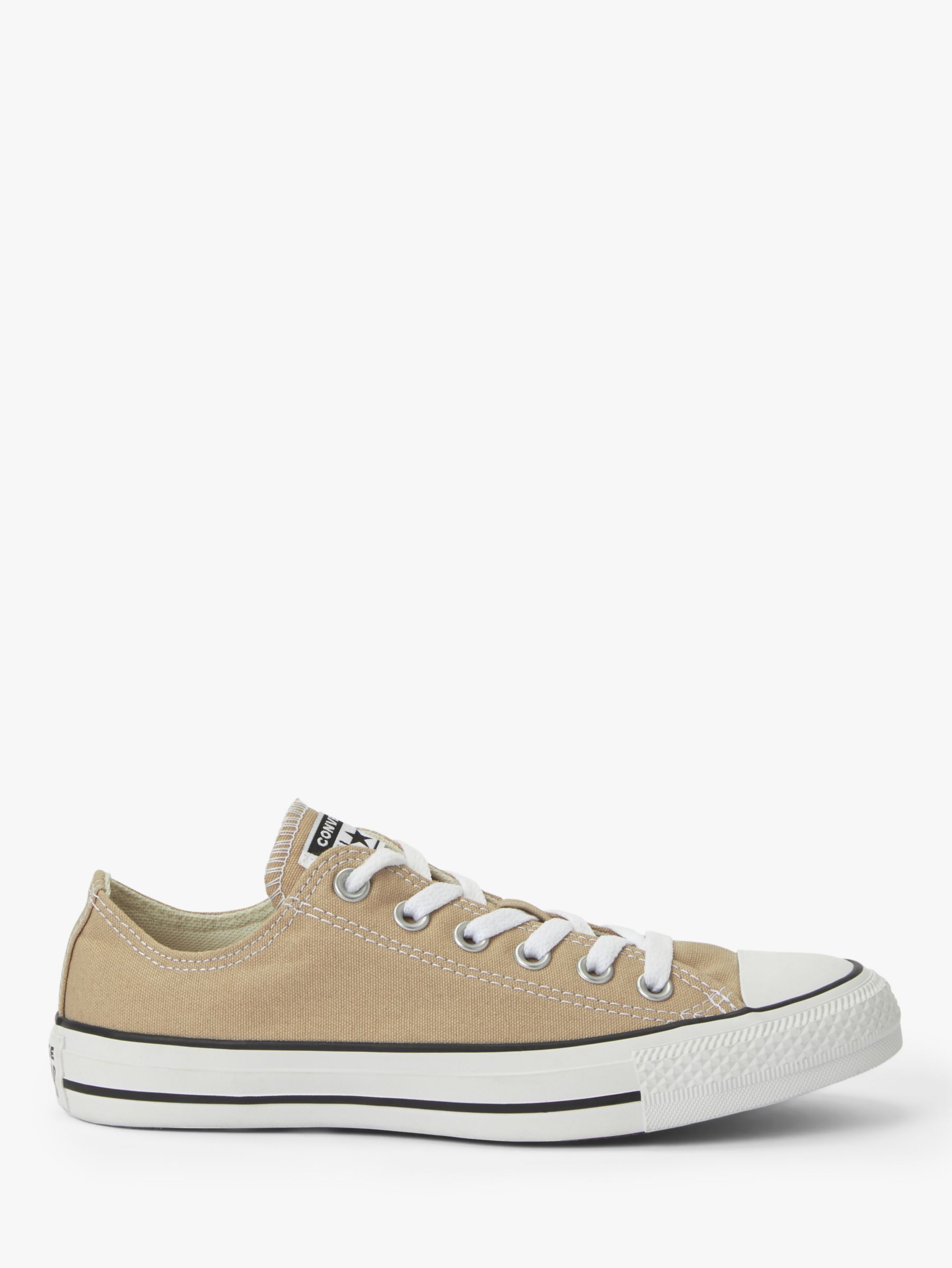 Converse Chuck Taylor All Star Canvas Ox Low-Top Trainers, Desert Khaki at  John Lewis \u0026 Partners