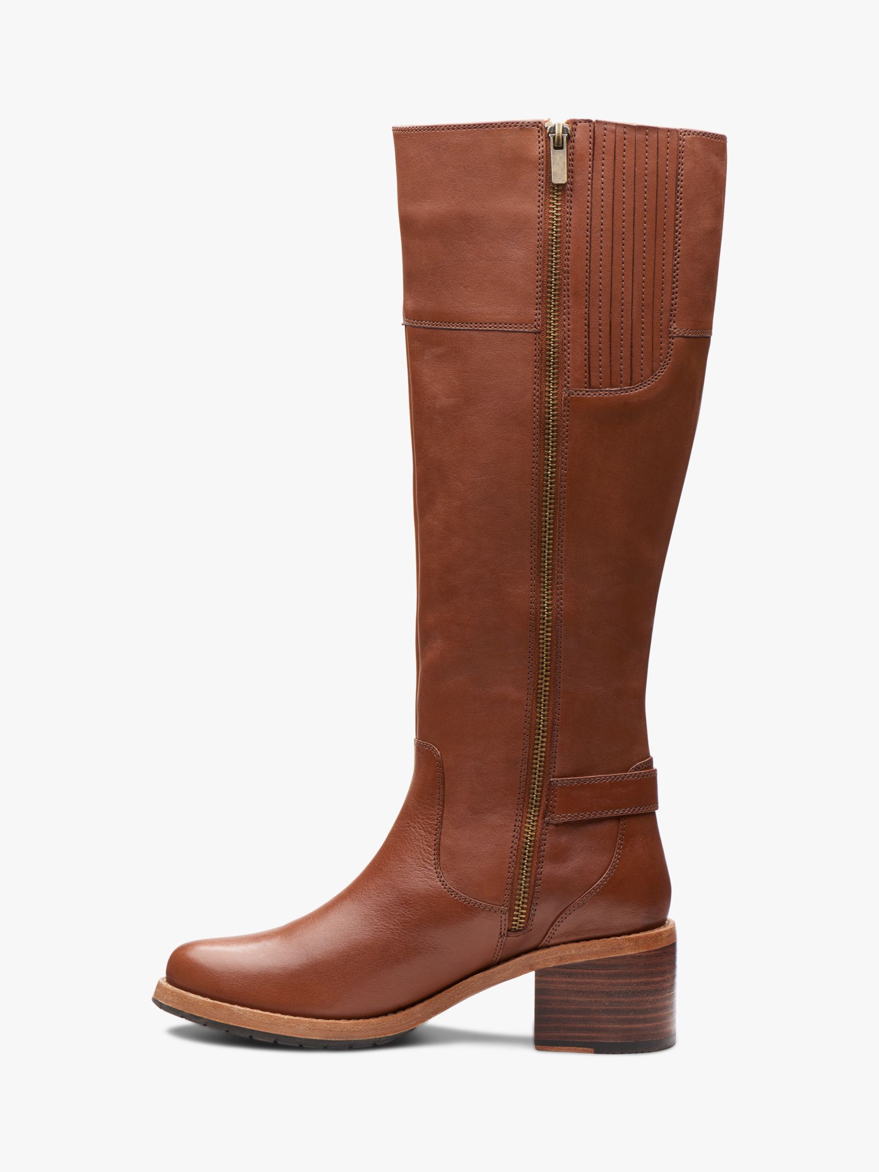 Clarks Clarkdale Sona Leather Knee High 