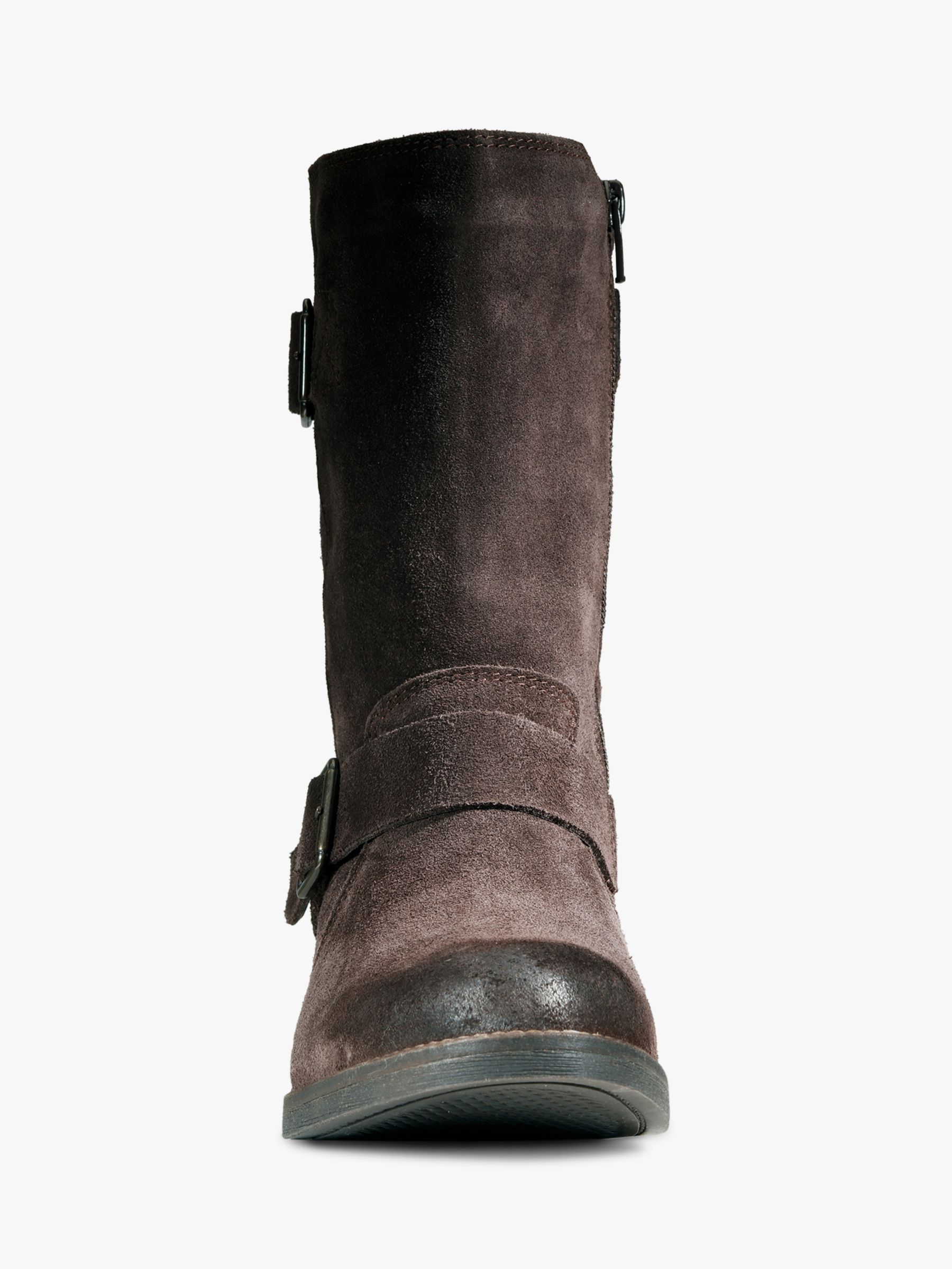 clarks mid calf leather boots