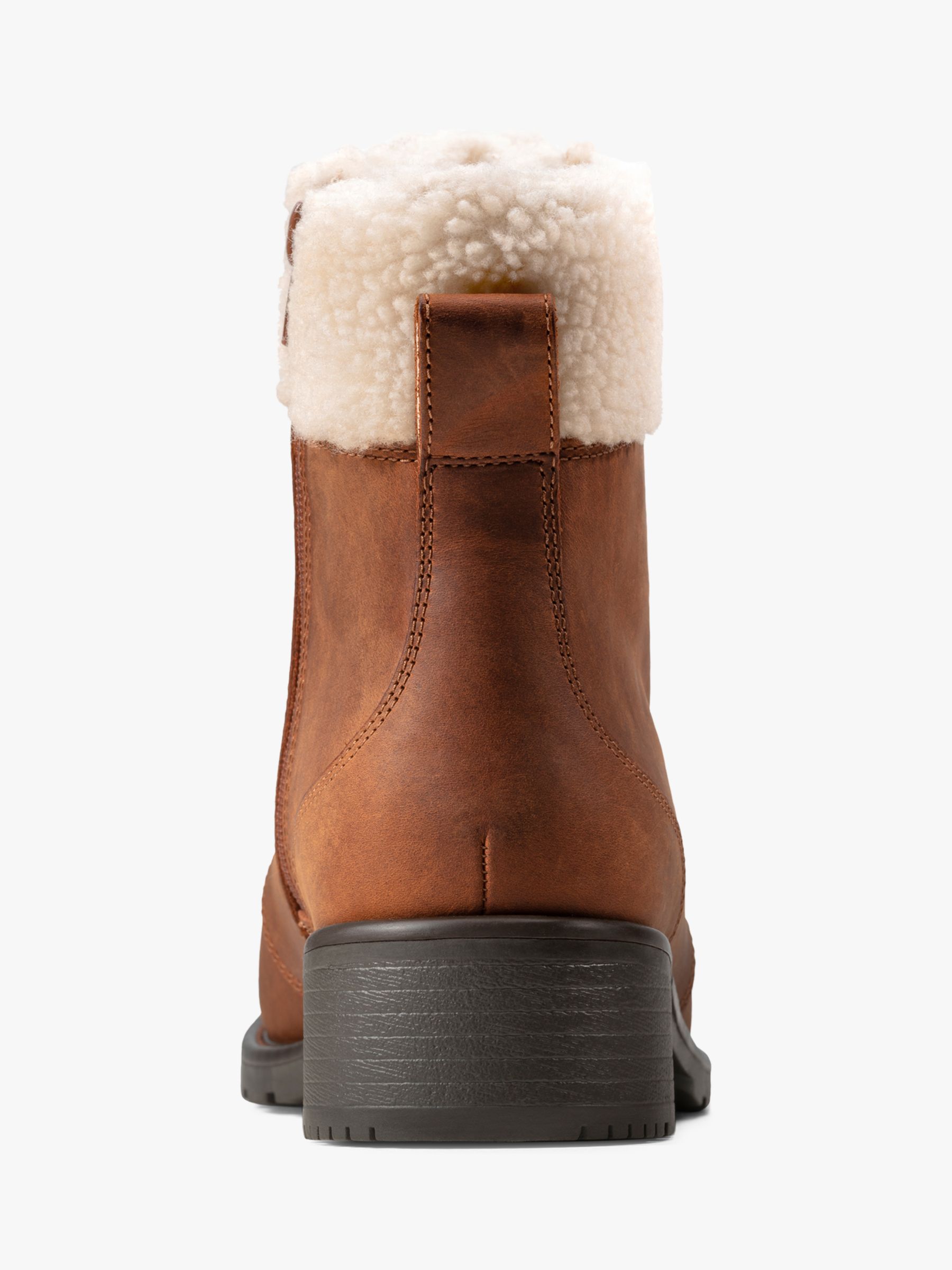 clarks fur lined ankle boots