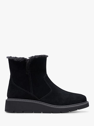 Clarks Ivery Ridge Ankle Boots, Black
