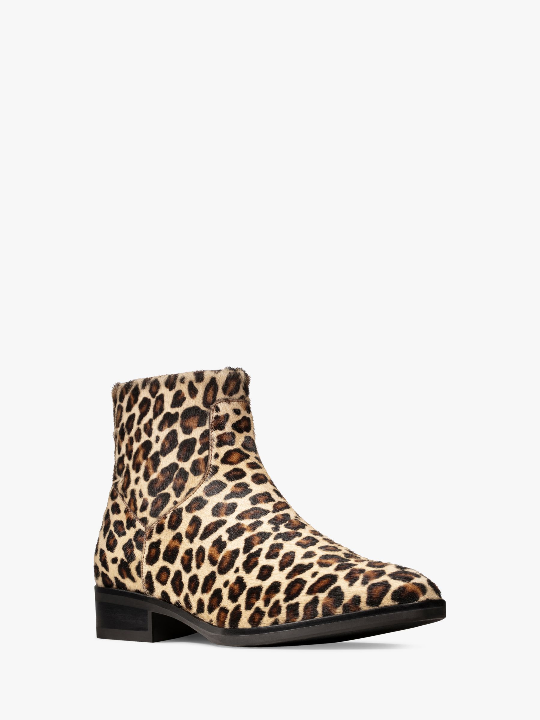 clarks leopard print boots