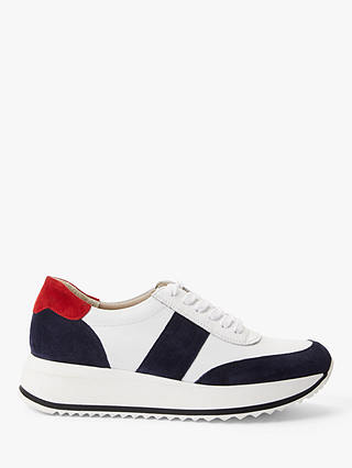Boden Platform Leather Trainers