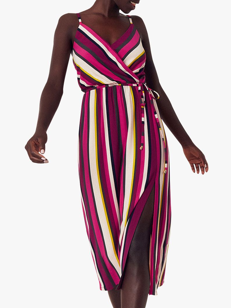 Oasis Stripe Midi Dress, Multi