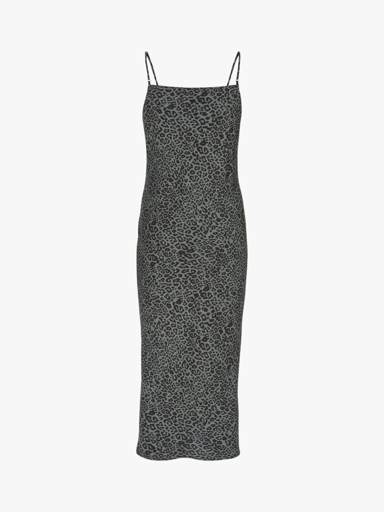 Mint Velvet Leopard Slip Dress, Multi