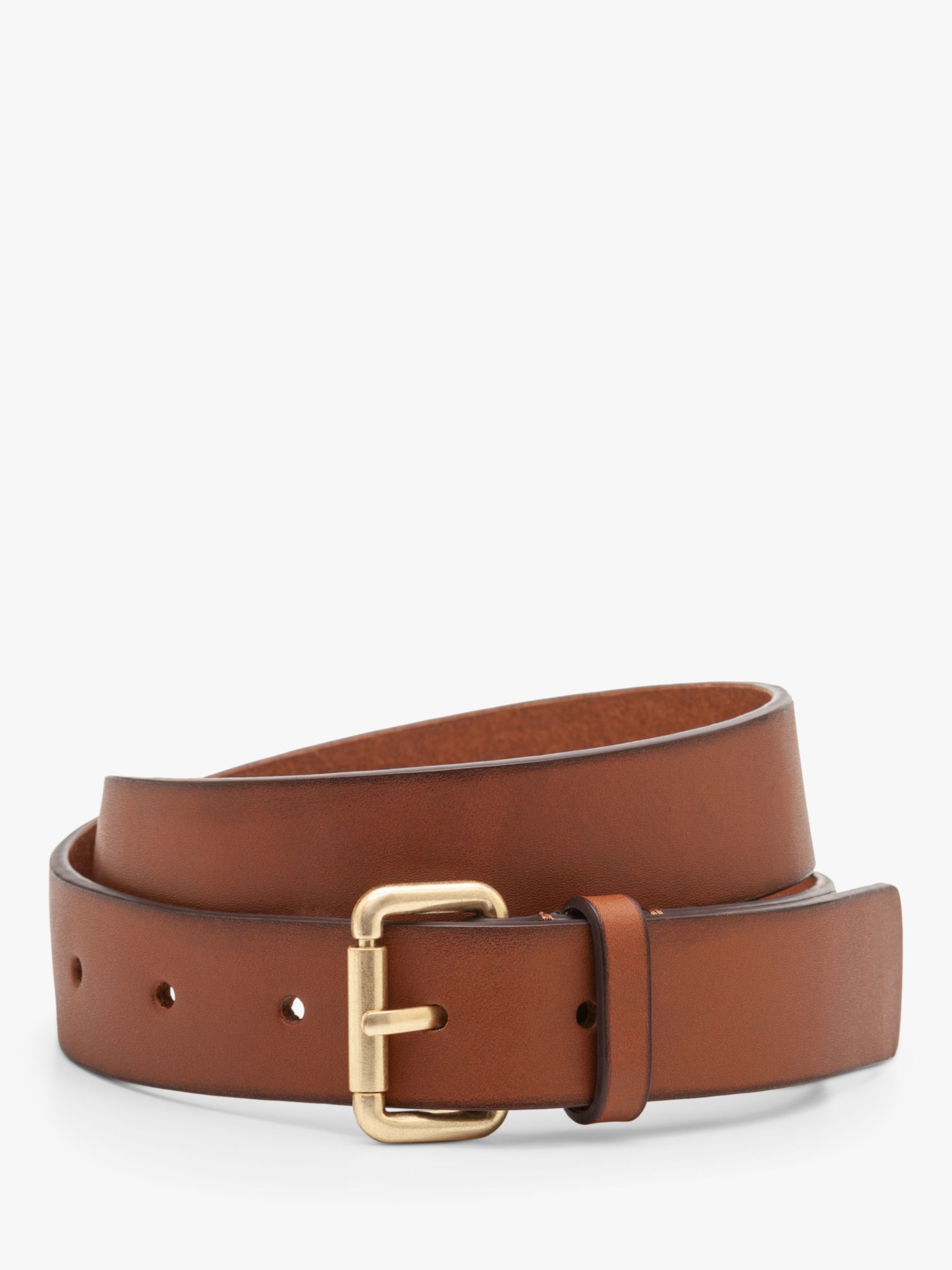 Boden Classic Leather Buckle Belt, Tan