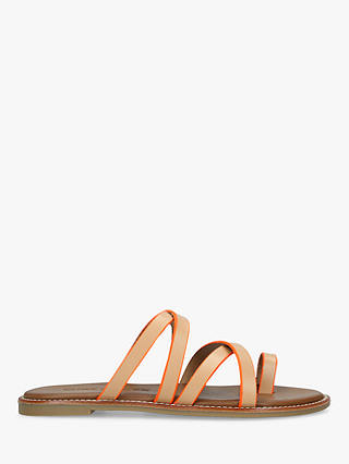 Kurt Geiger London Millie Leather Multi Strap Flat Sandals