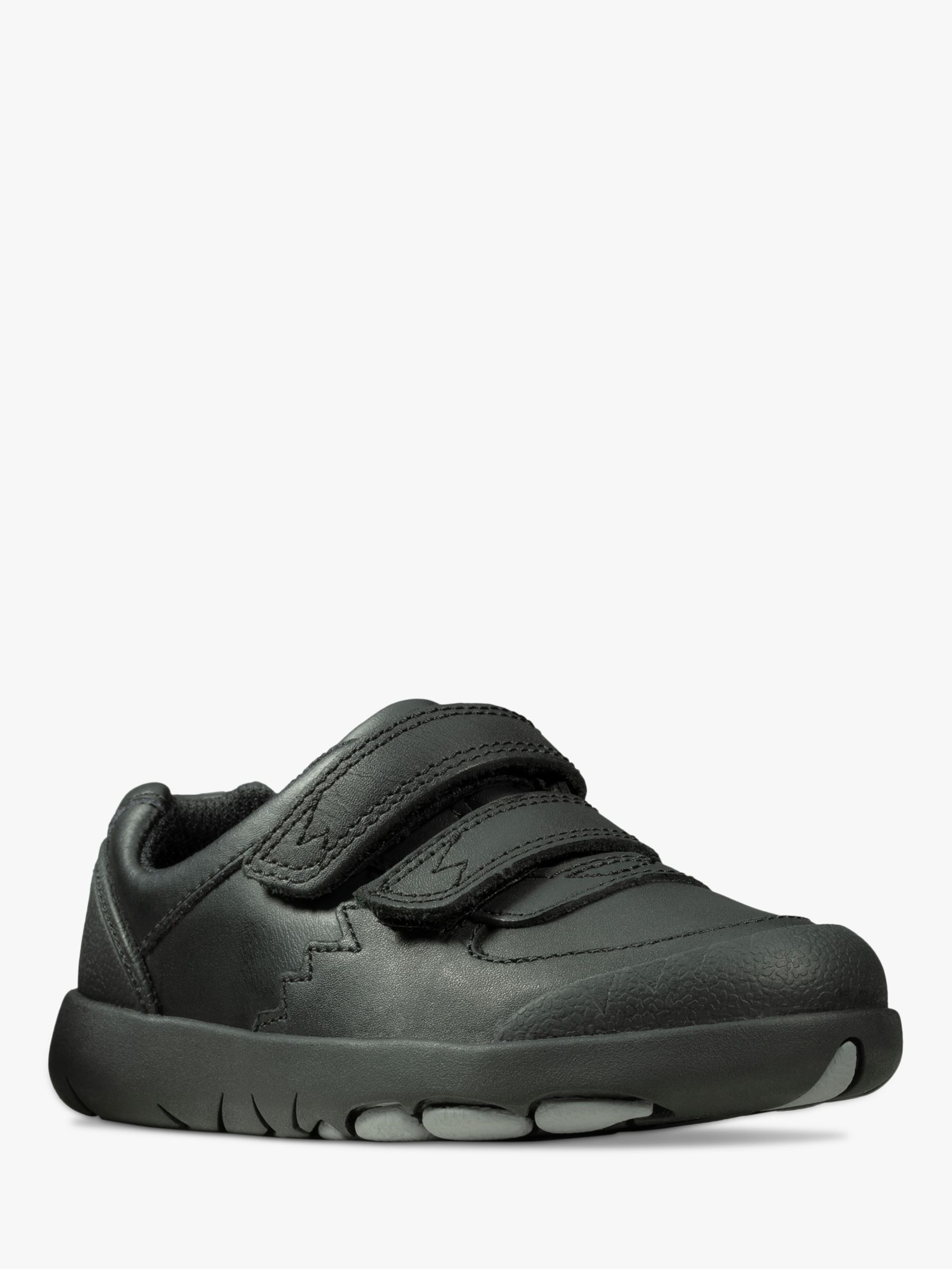 Match Intermediate Anerkendelse Clarks Children's Rex Pace Leather Toddler Shoes, Black at John Lewis &  Partners