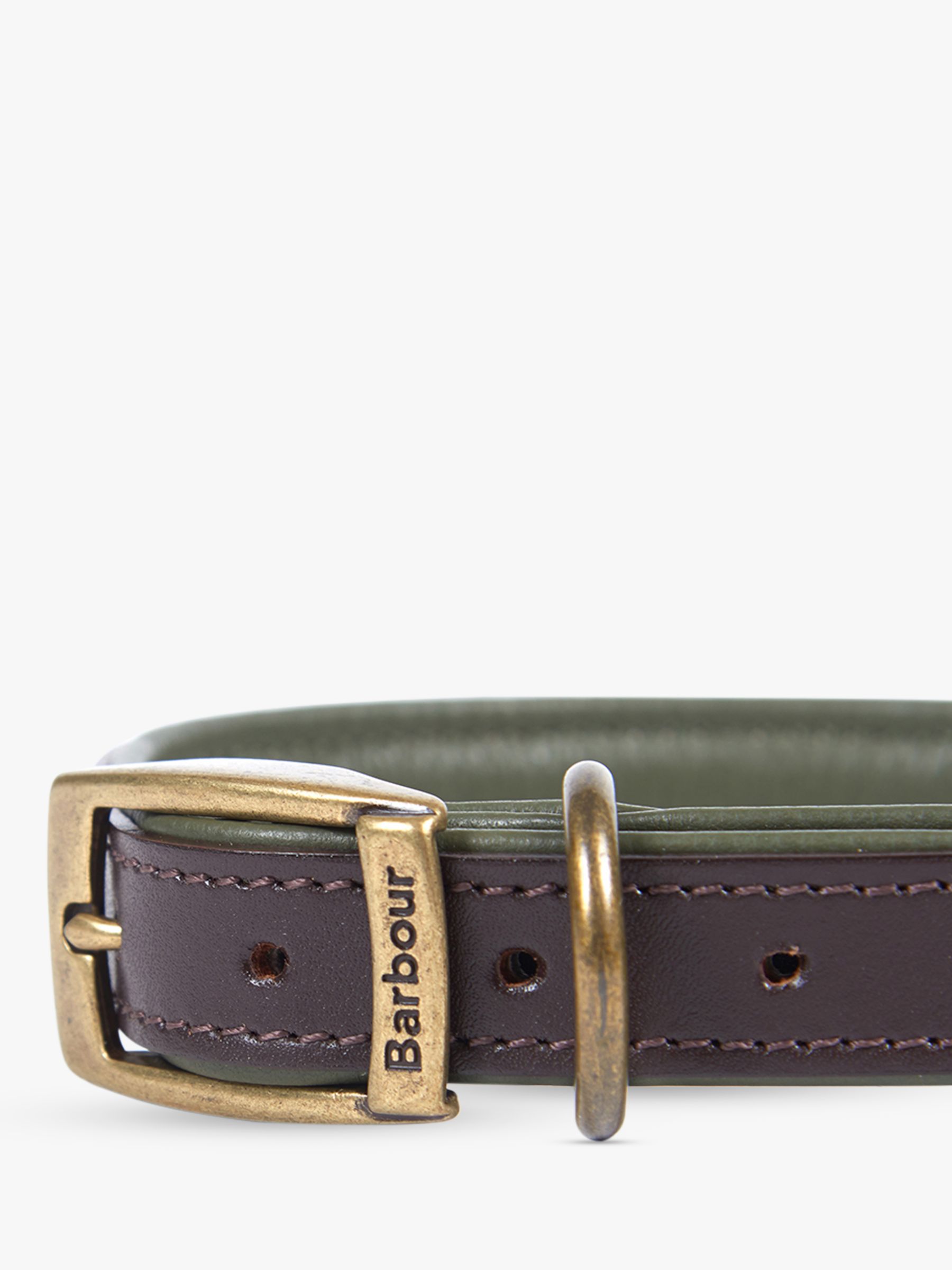 barbour leather dog collar
