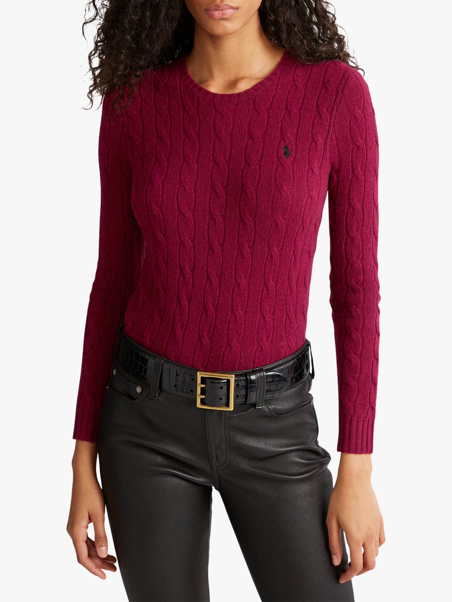 ralph lauren burgundy jumper