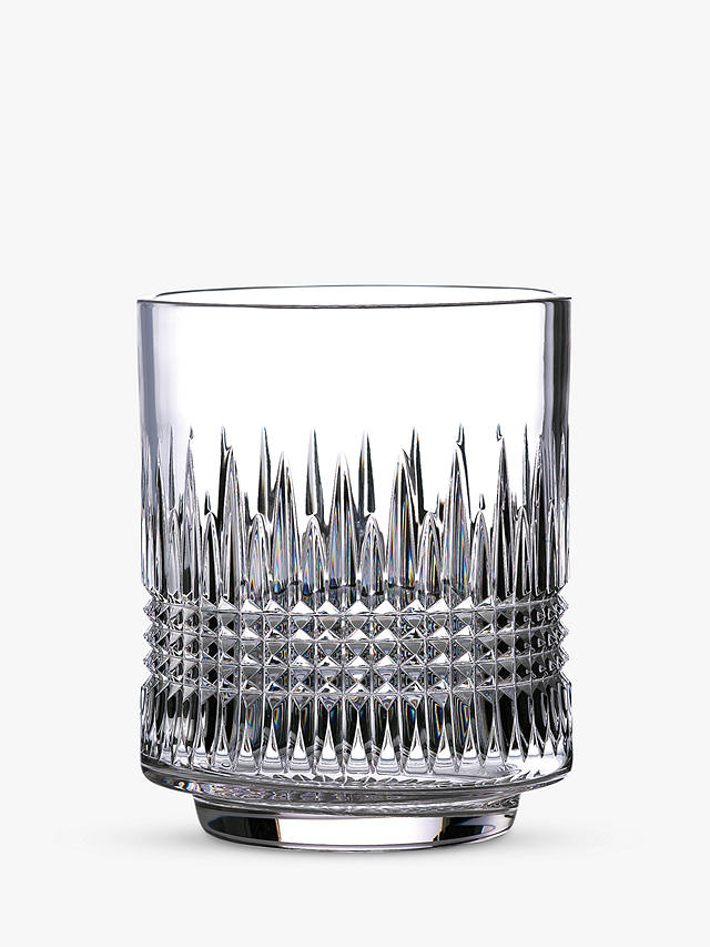 Waterford Crystal Lismore Diamond Cut Glass Hurricane Lamp, Medium