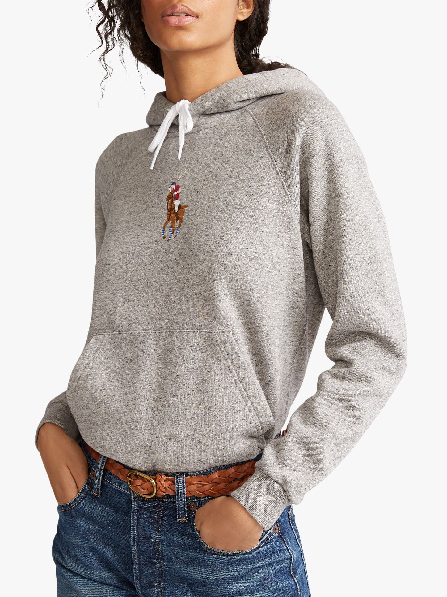 ralph lauren grey hoodie womens