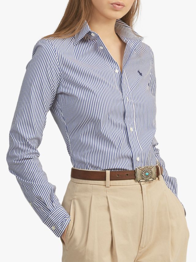 Polo Ralph Lauren Women's Classic Fit Striped Cotton Shirt