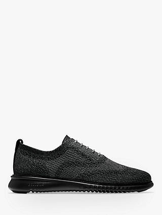 Cole Haan Zerogrand Stitchlite Knitted Oxford Shoes, Black/Magnet