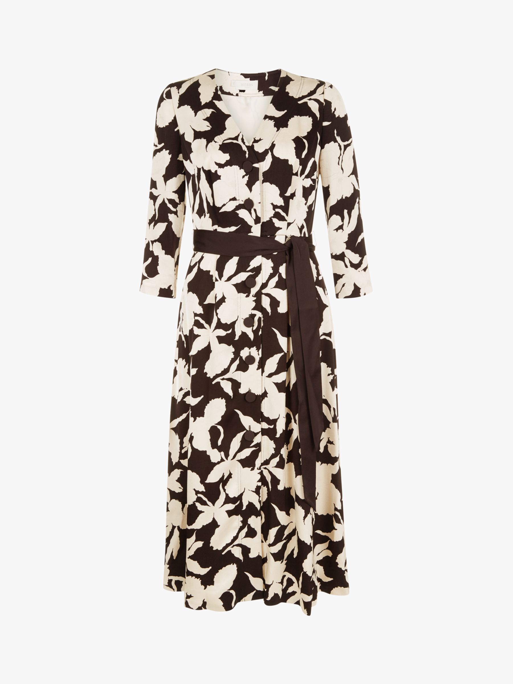 Hobbs Sandra Dress, Black at John Lewis & Partners