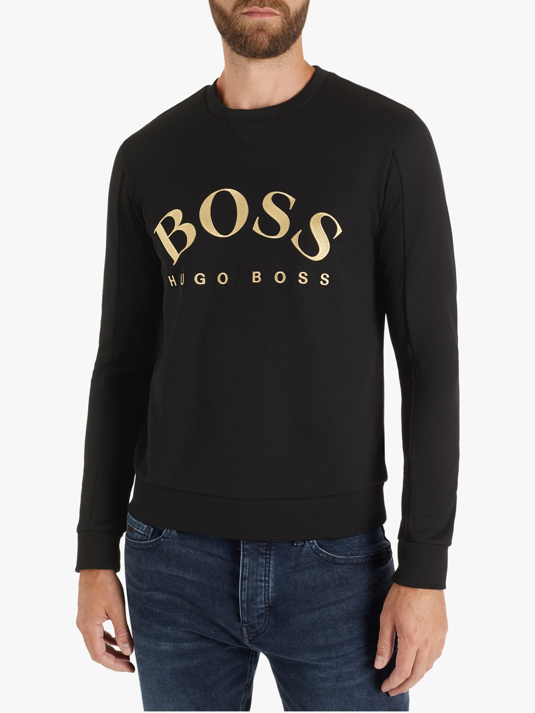 BOSS Salbo Logo Sweatshirt, Black