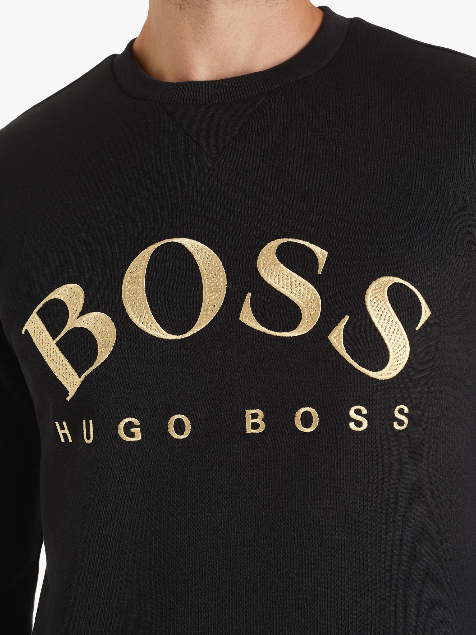 hugo boss salbo sweatshirt black
