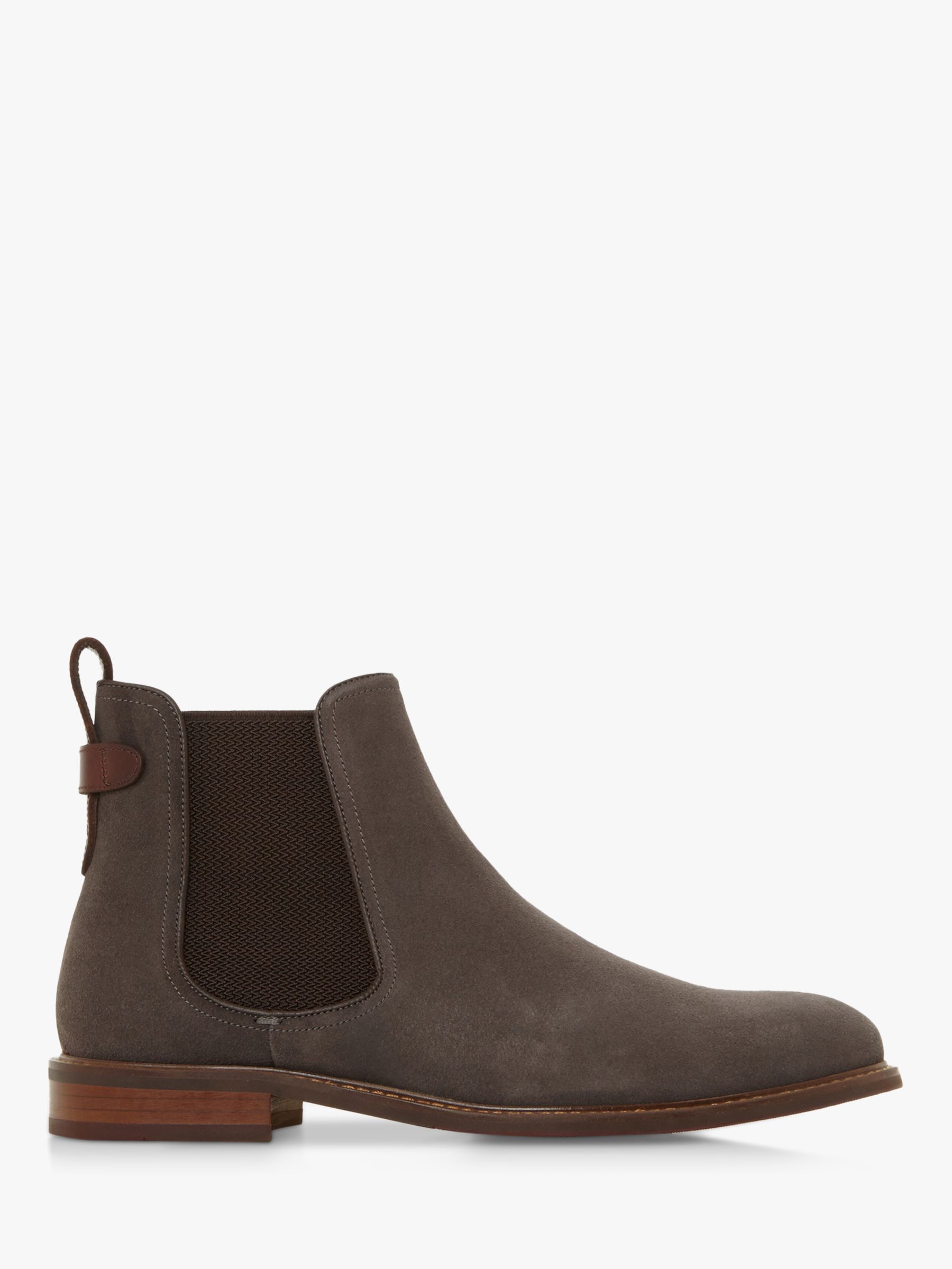 Dune Character Suede Chelsea Boots, Grey at John Lewis & Partners