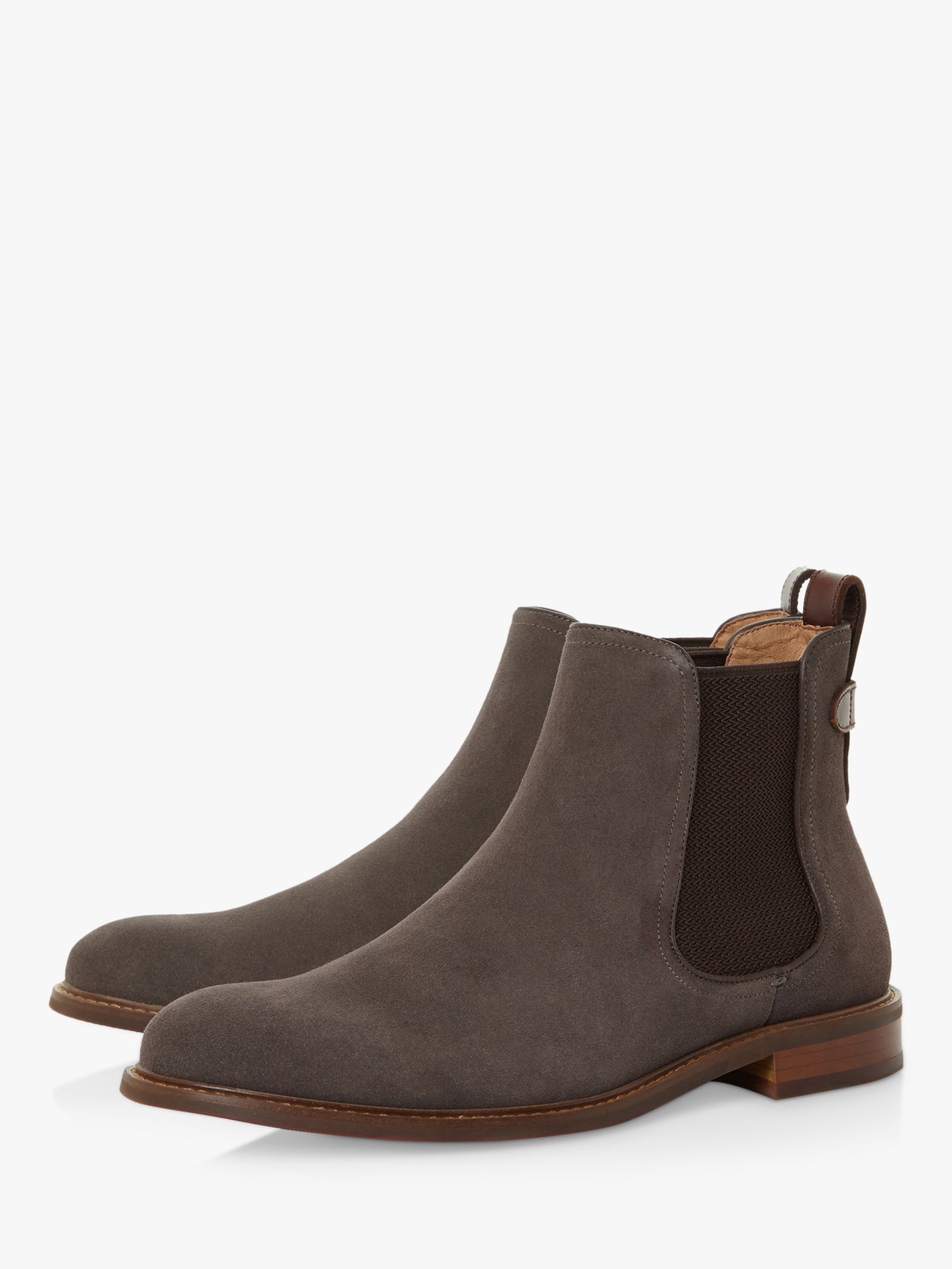 Dune Character Suede Chelsea Boots, Grey at John Lewis & Partners