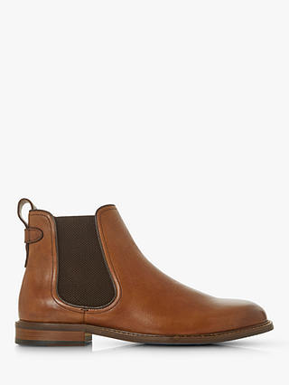 Dune Character Leather Chelsea Boots, Tan, 6