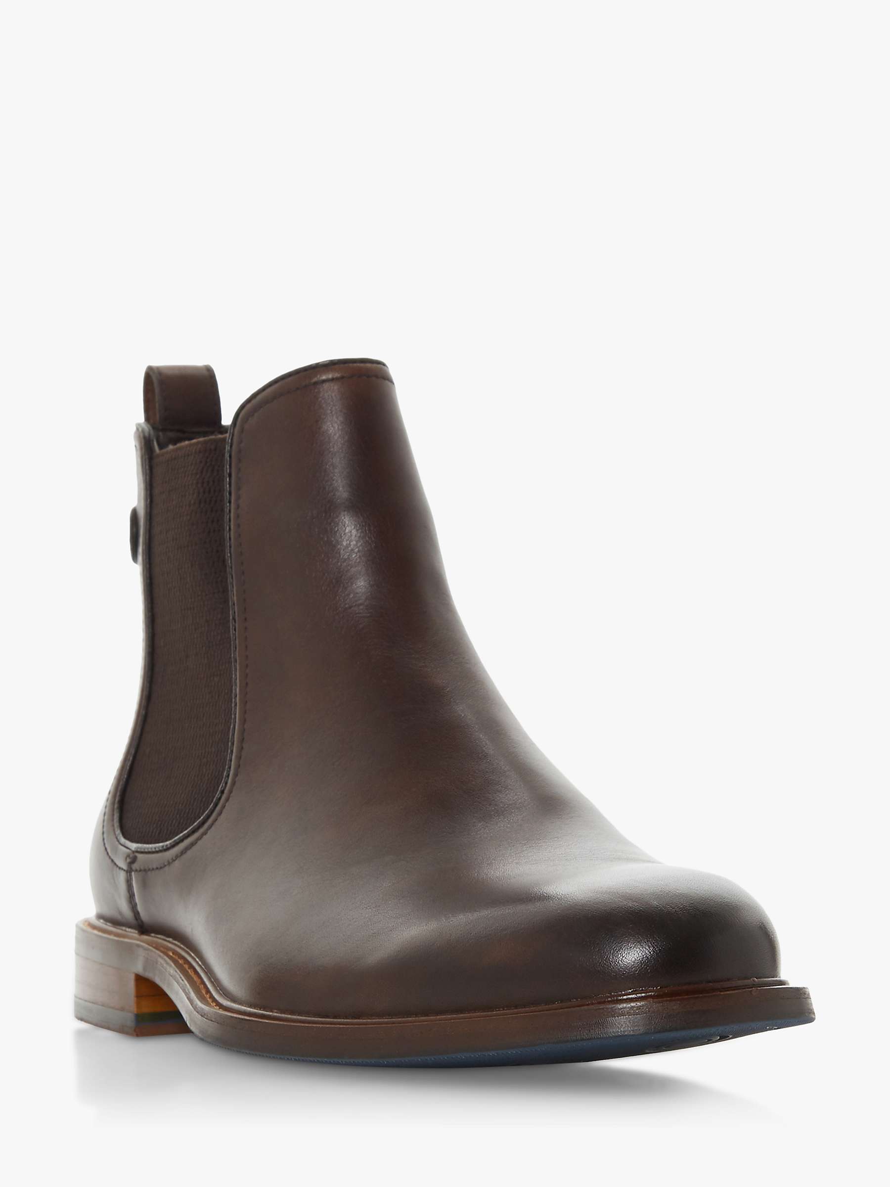 Dune Character Leather Chelsea Boots, Brown at John Lewis & Partners