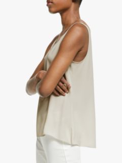 Eileen Fisher Silk Camisole Tank / Brown Lingerie Tank Top / Sexy