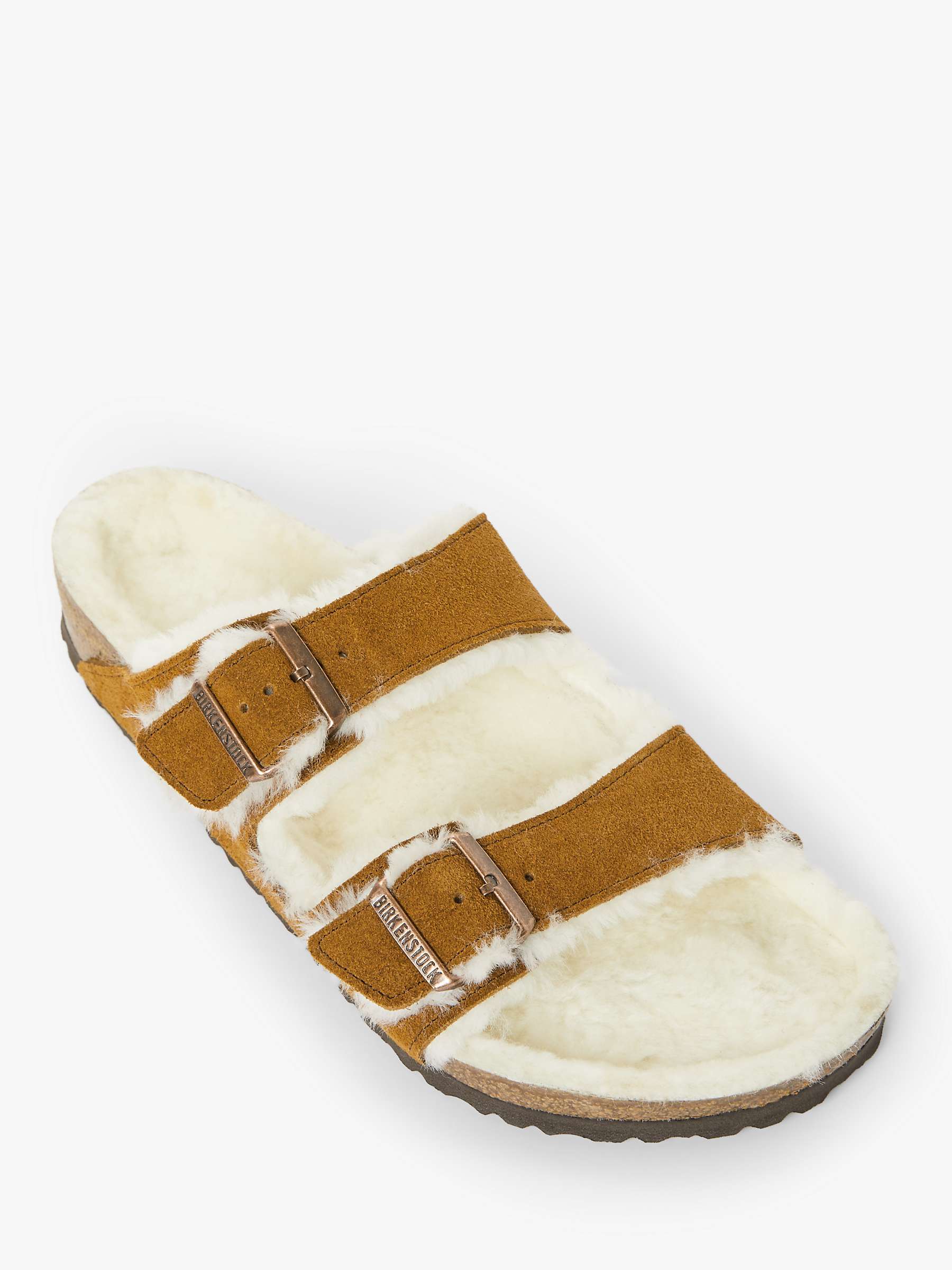 Buy Birkenstock Arizona Suede Sheepkin Sandals Online at johnlewis.com