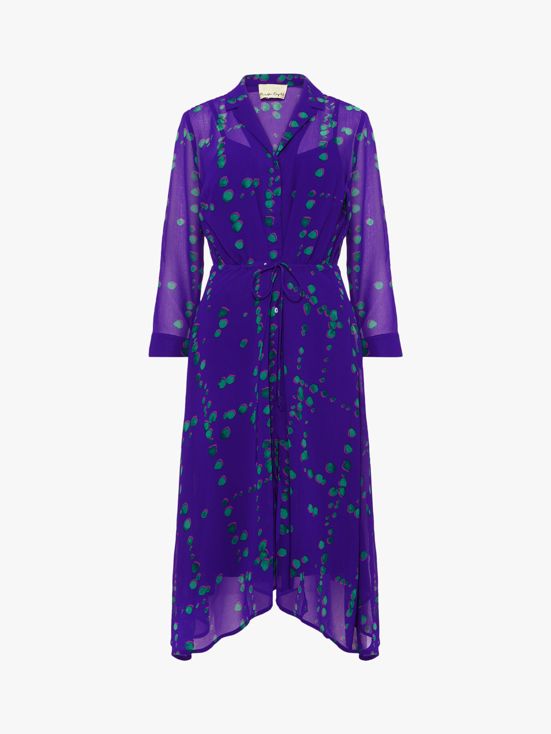 Phase Eight Bailey Print Shirt Dress, Purple/Multi