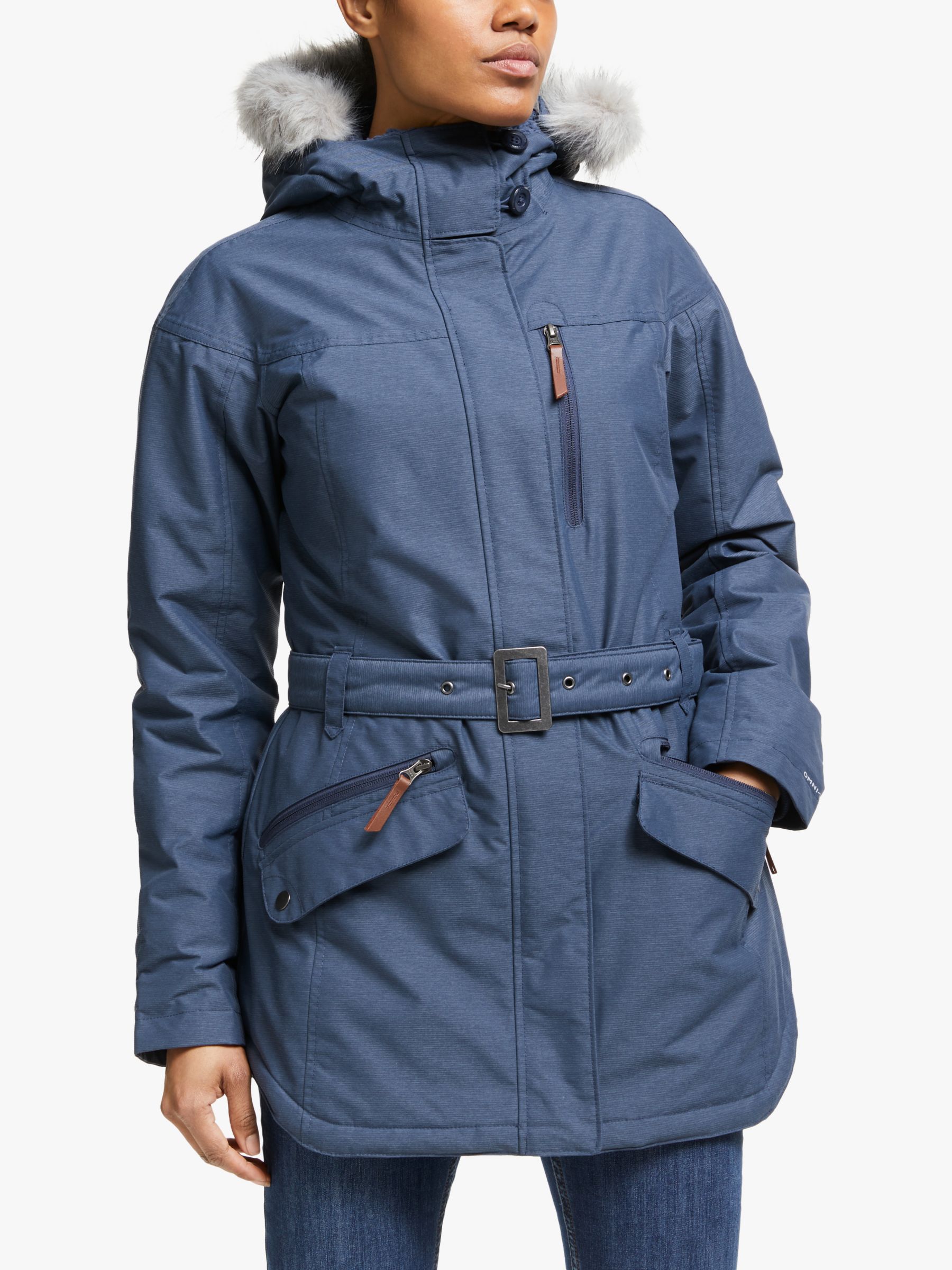 Columbia Carson Pass II Belted Women's Waterproof Jacket, Nocturnal