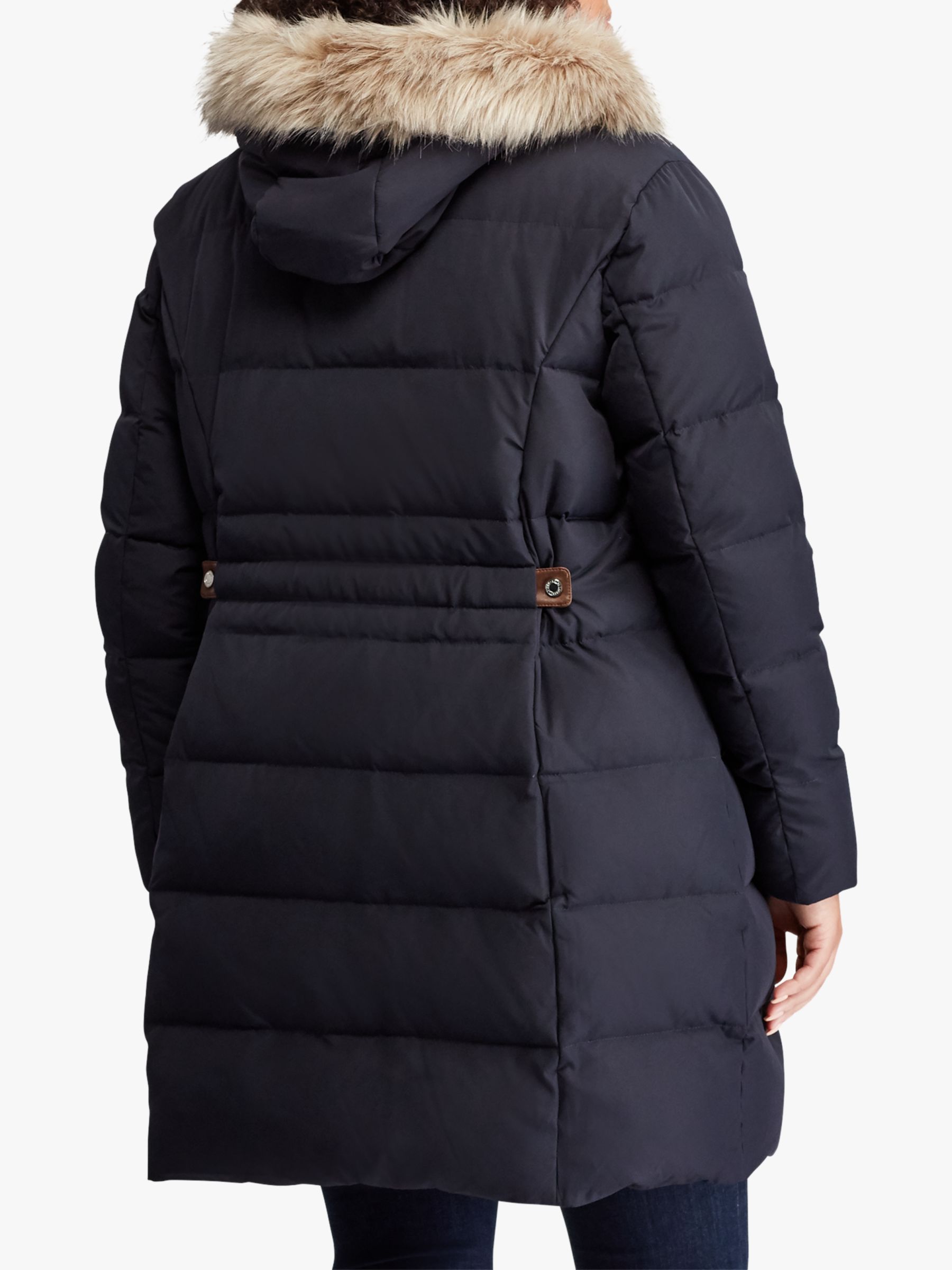 Lauren Ralph Lauren Curve Hooded Quilted Jacket