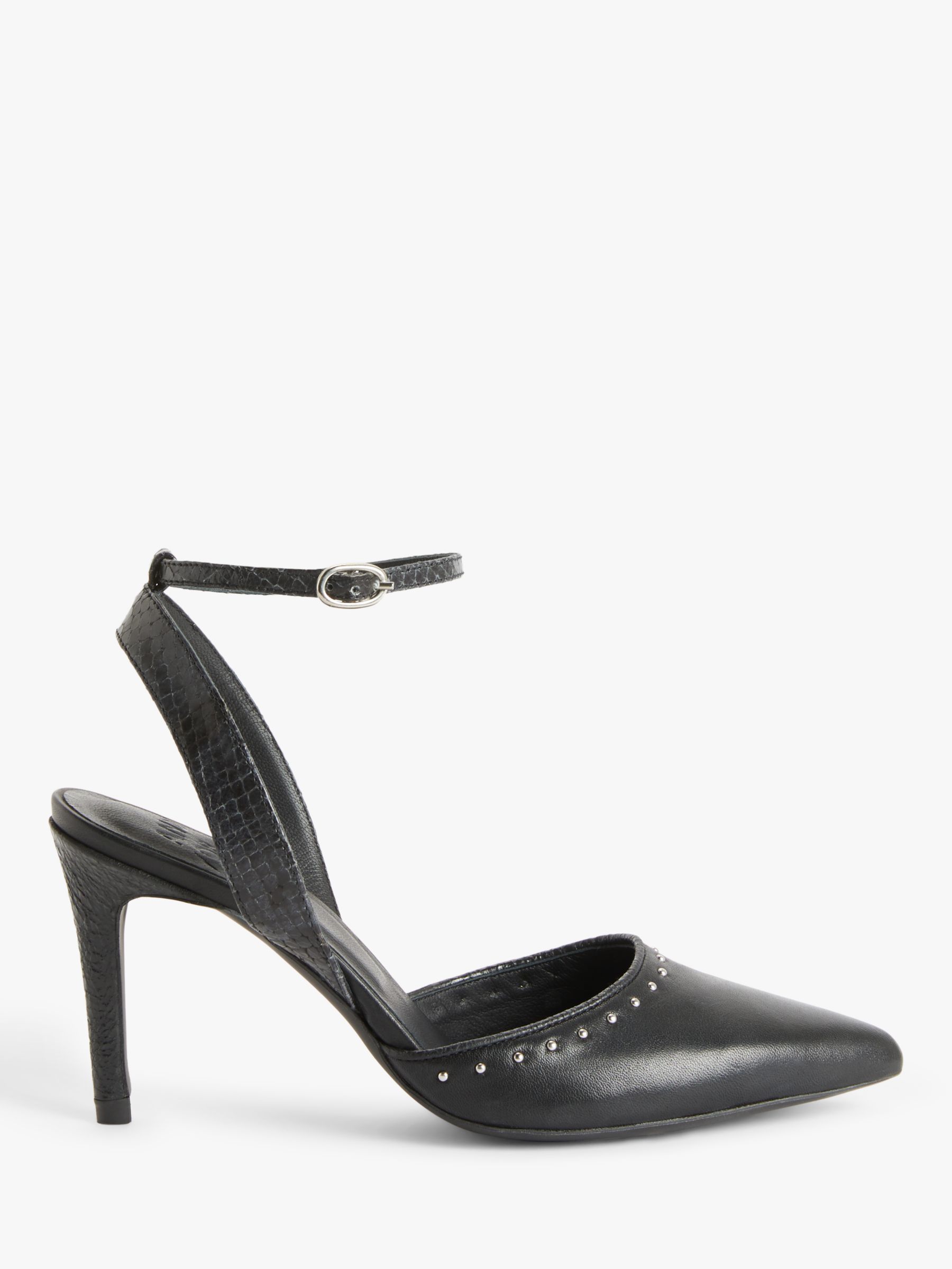 AND/OR Ailey Studded Court Shoes, Black