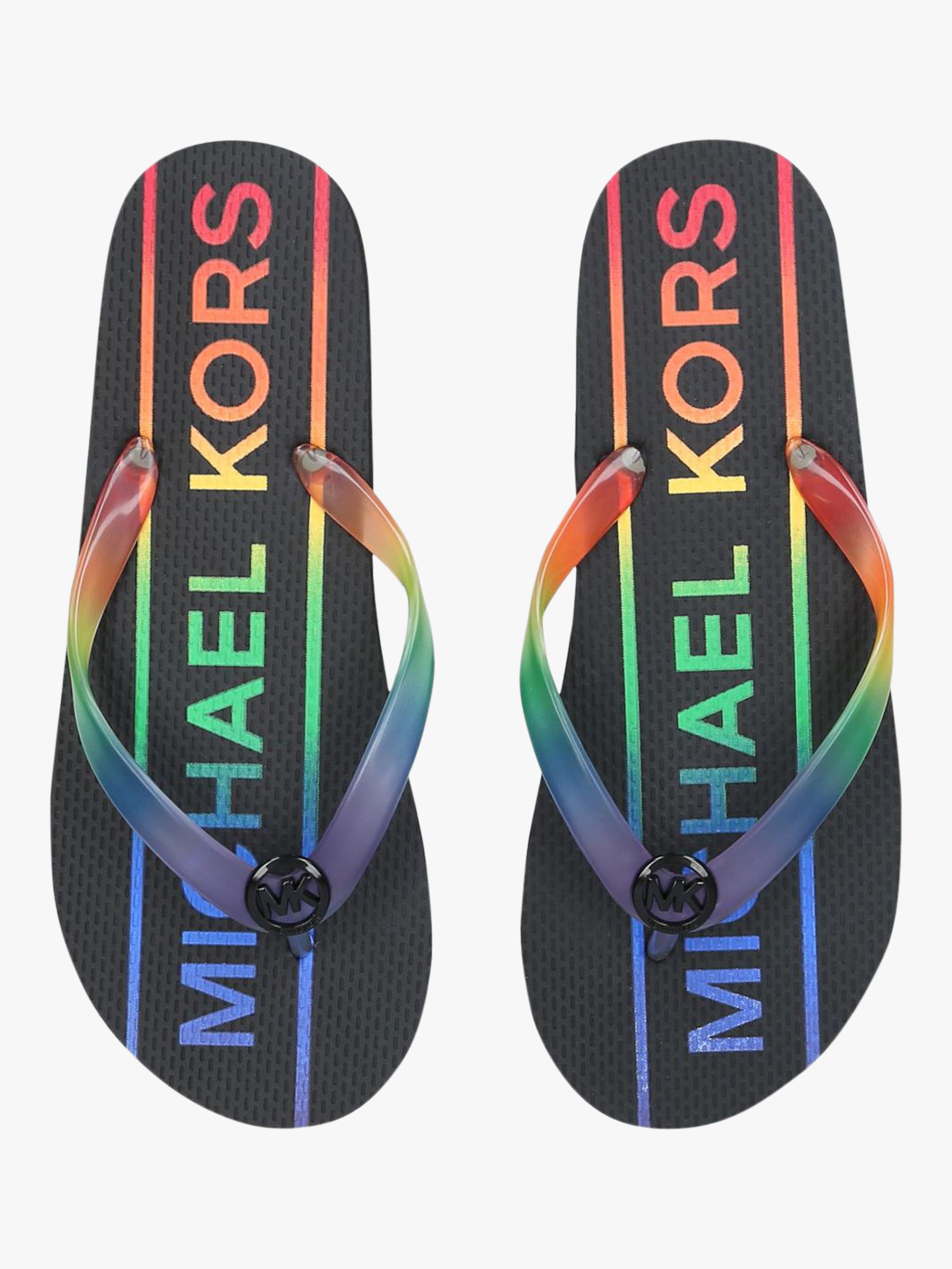 michael kors rainbow slide sandals