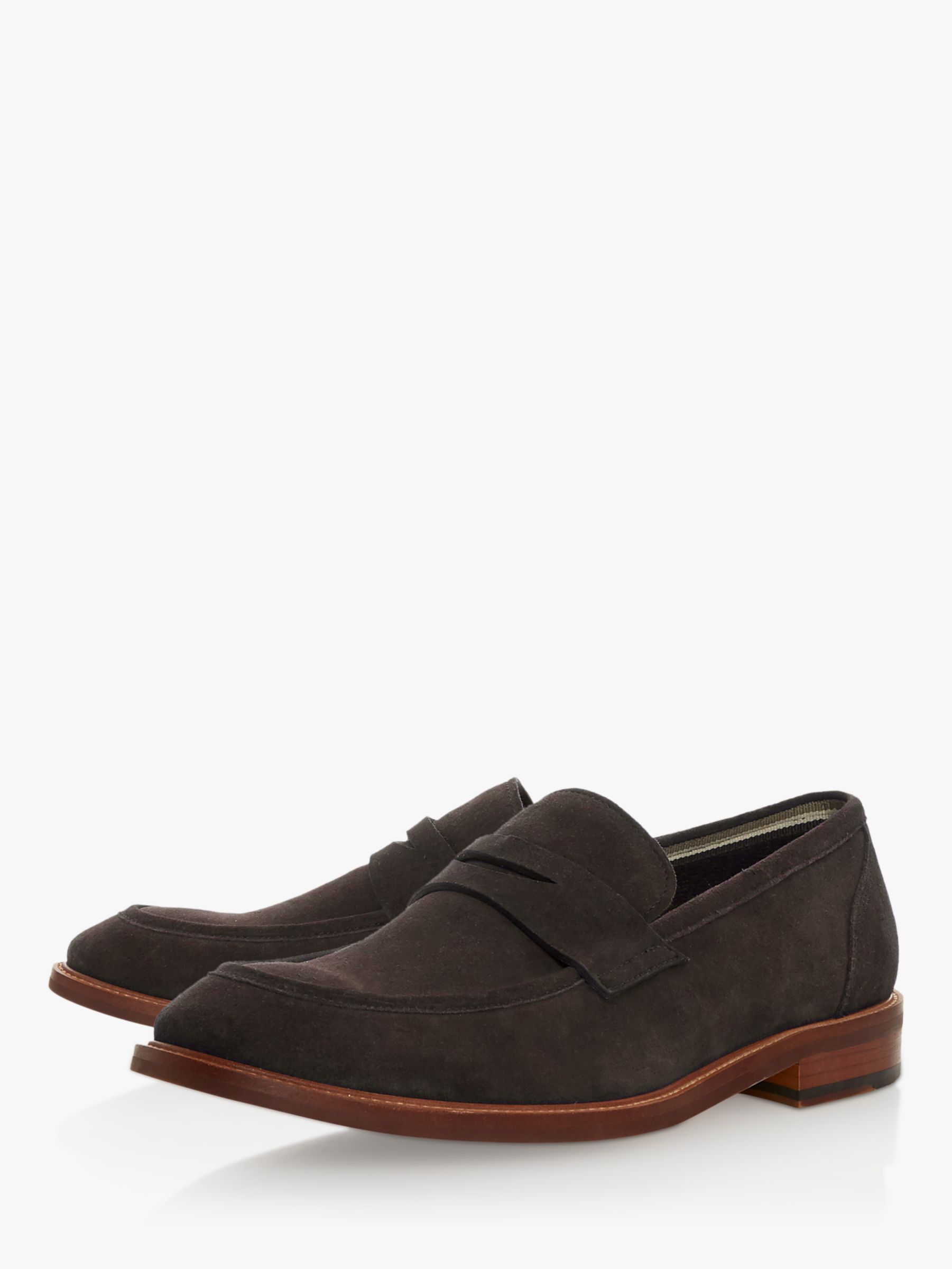 Dune Basell Suede Penny Loafers at John Lewis & Partners